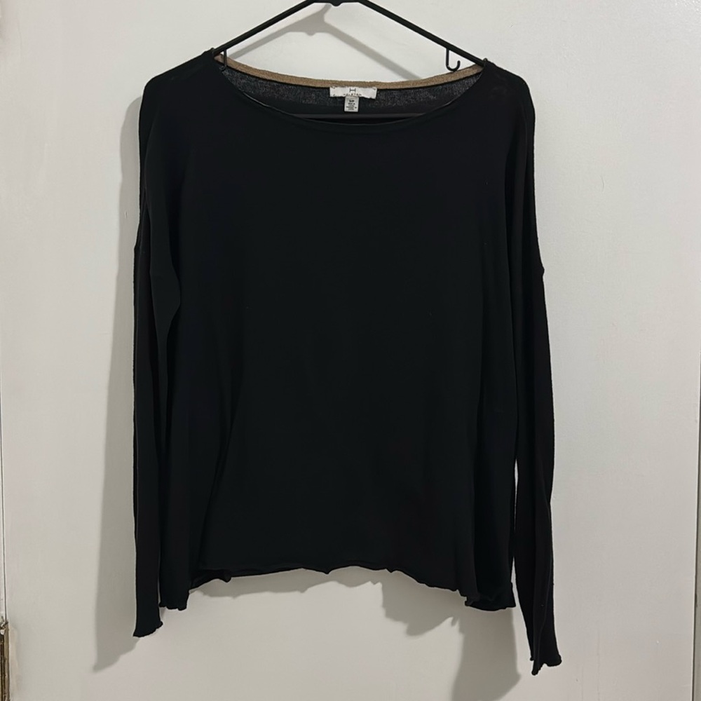 Black long sleeve top